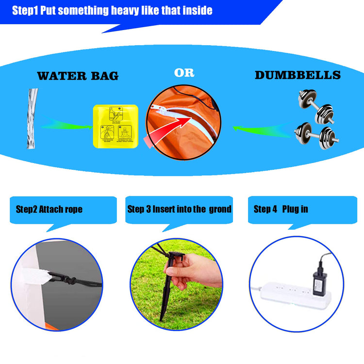 8 Ft LED Inflatable Hanukkah Menorah Decoration Blow up with LED Lighted Decor for Garden Lawn Yard Home Party Indoor Outdoor