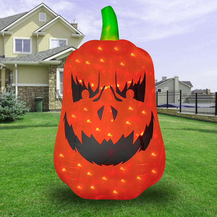12 FT Halloween Inflatable Giant Pumpkin with Flash LED Lighted Blow Up Decoration