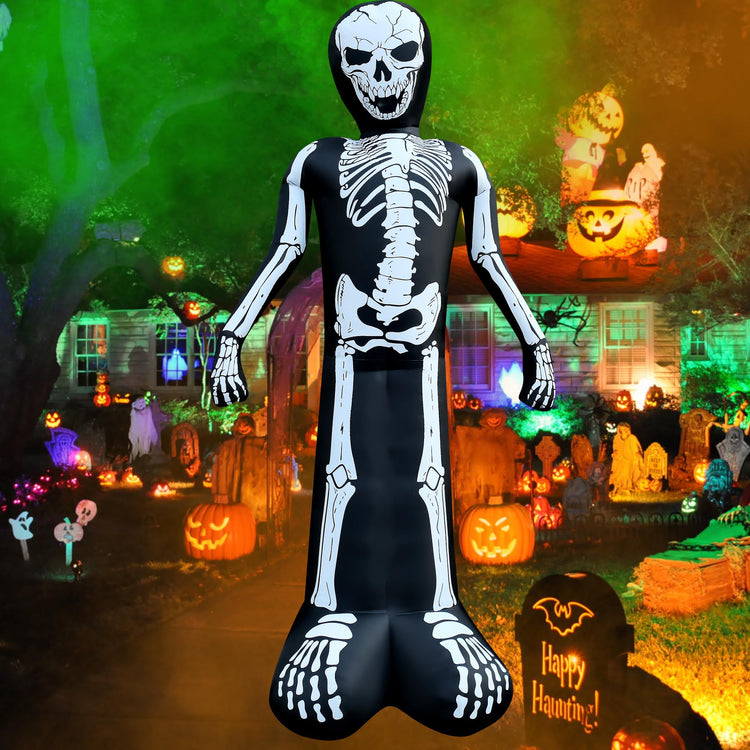 10 FT Halloween Inflatable Skeleton LED Lighted Blow Up Decoration