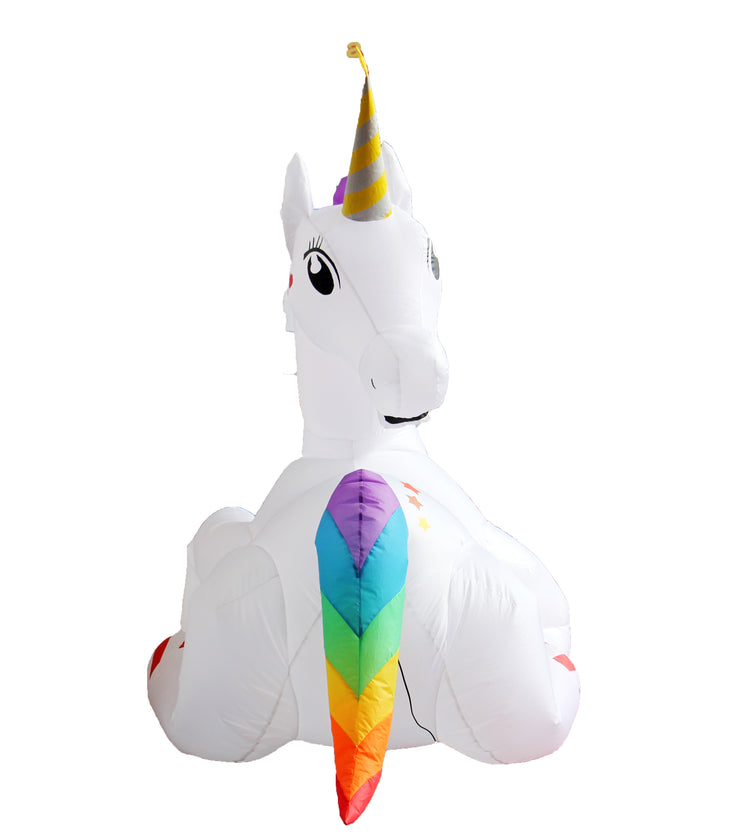 6Ft Seasonblow Inflatable Christmas Unicorn