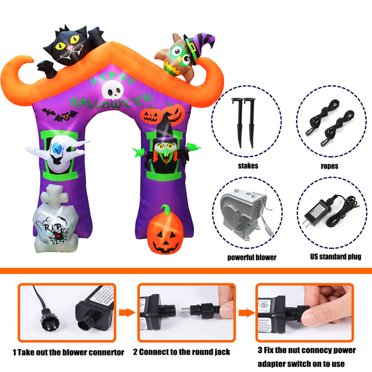 9Ft Seasonblow Inflatable Halloween Arch