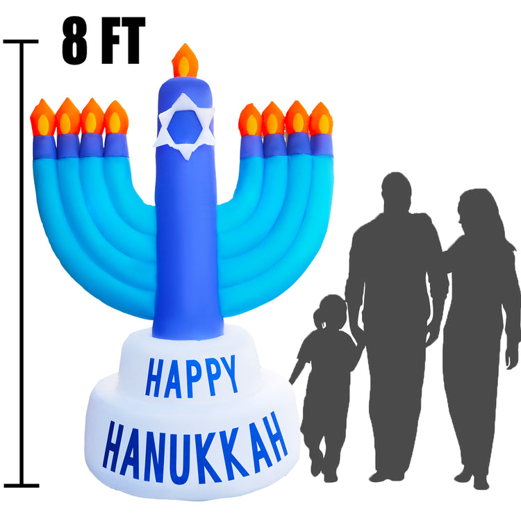 8 Ft Seasonblow Inflatable Hanukkah Candle