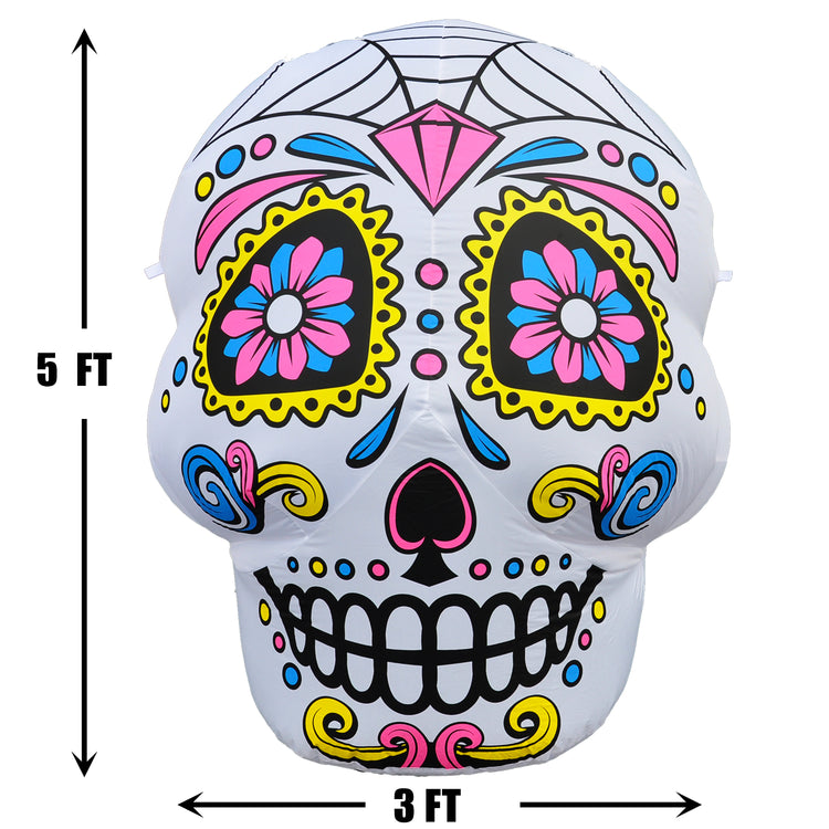 4.5FT Seasonblow Halloween Inflatable Skull