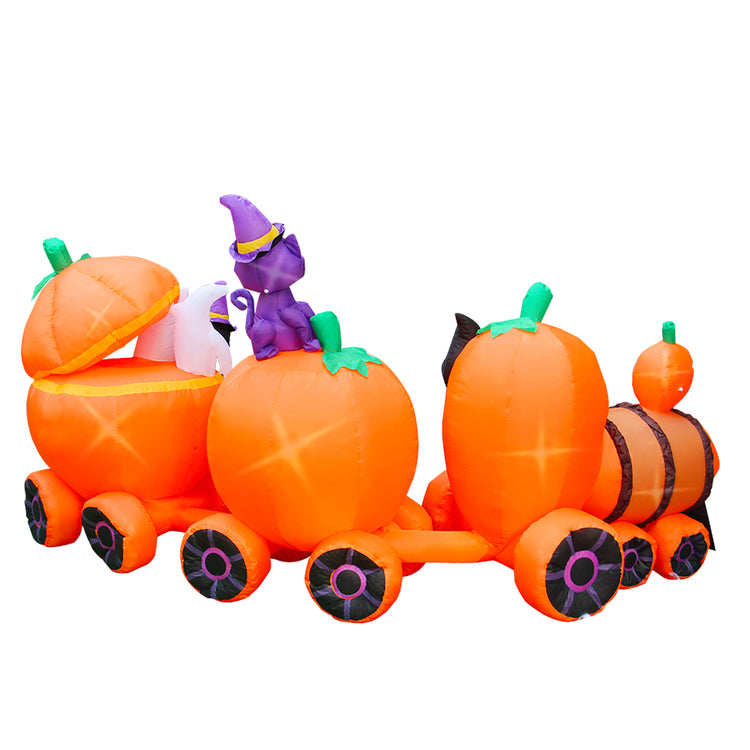 9Ft Seasonblow Inflatable Halloween Pumpkin Train