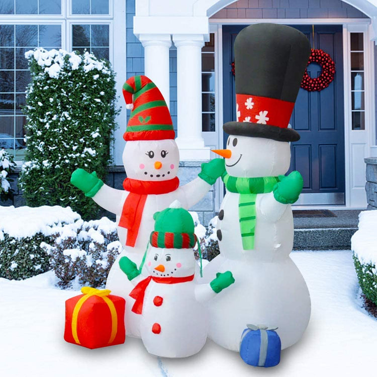 6Ft SeasonBlow Inflatable Christmas Snowman Family