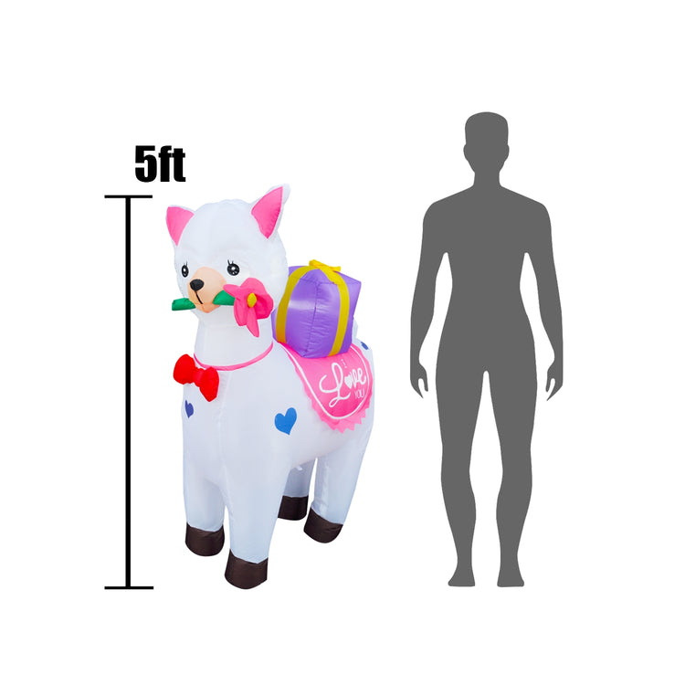 5Ft SeasonBlow Inflatable Valentine's Day.