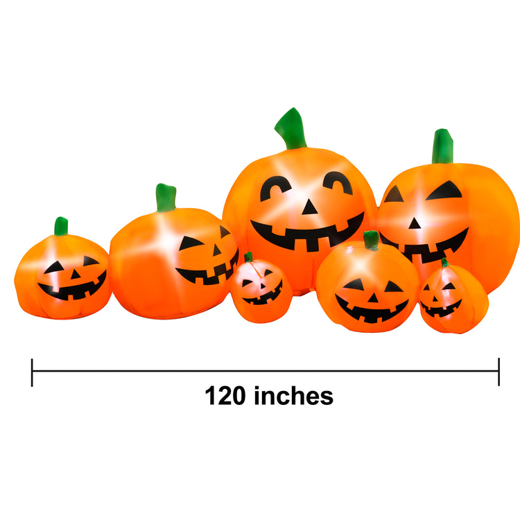 10 Ft Seasonblow Halloween Inflatable Pumpkin Combo