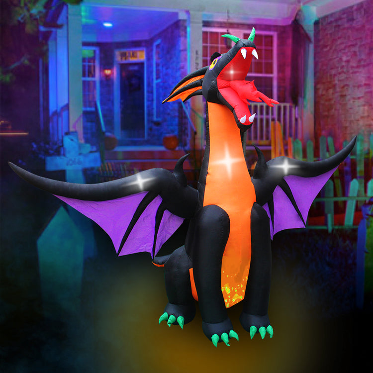 9 x 12Ft Seasonblow Inflatable Halloween Big Dragon