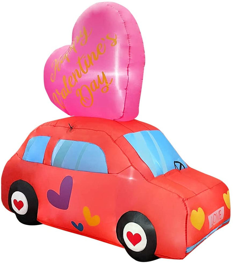 6ft Inflatable Valentine Love Taxi Car Decoration