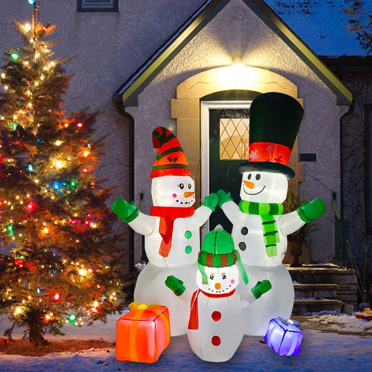 6Ft SeasonBlow Inflatable Christmas Snowman Family