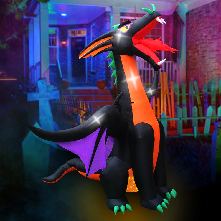 9 x 12Ft Seasonblow Inflatable Halloween Big Dragon