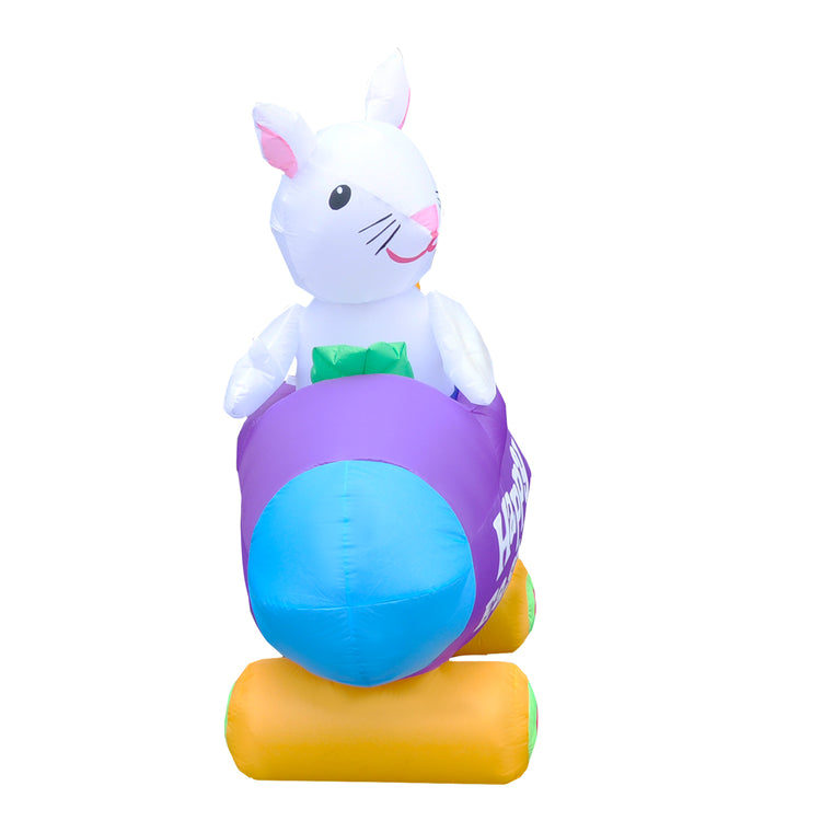 5 Ft Seasonblow Inflatable Easter Bunny Chicken