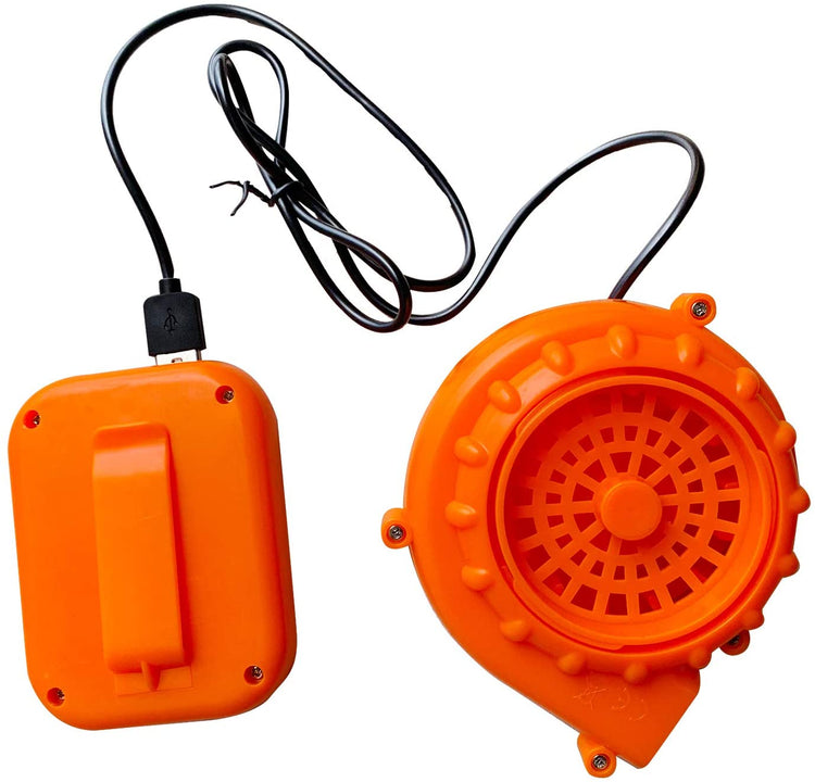 SEASONBLOW Orange Mini Fan Blower for Inflatable Costume