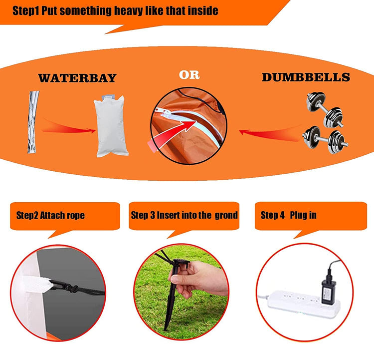 6 Ft Halloween Inflatable Unicorn in Pumpkin