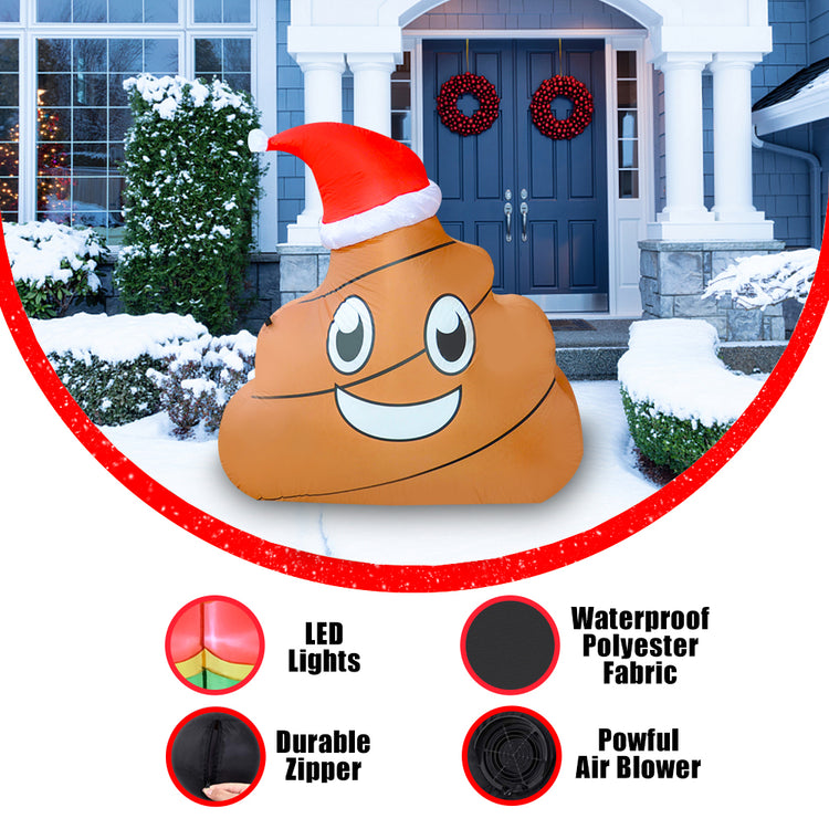 5Ft Seasonblow Inflatable Christmas Poop