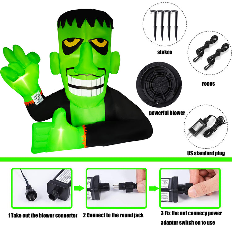 6 Ft Seasonblow Inflatable Halloween Hulk