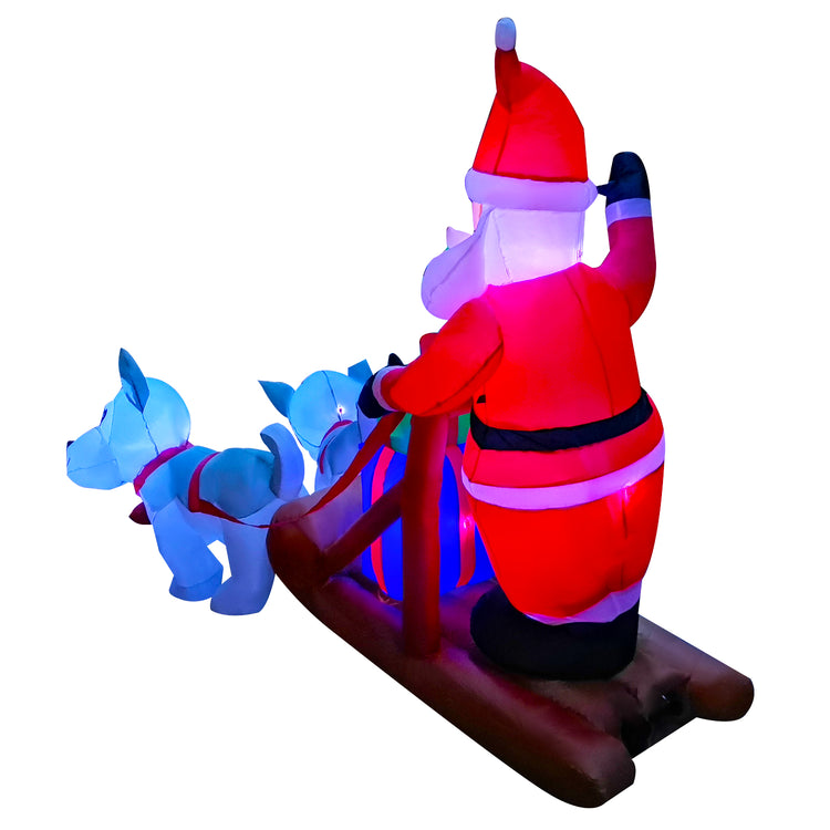 6Ft Seasonblow Inflatable Christmas Dog Sled