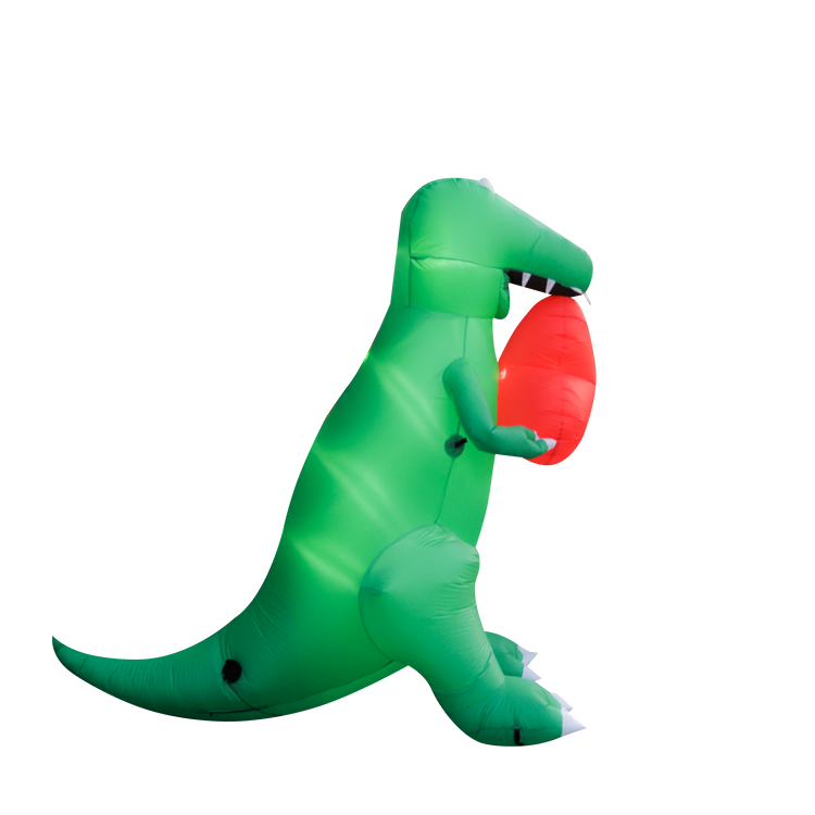 8Ft SeasonBlow Inflatable Valentine's Day Dinosaur Handheld Heart.