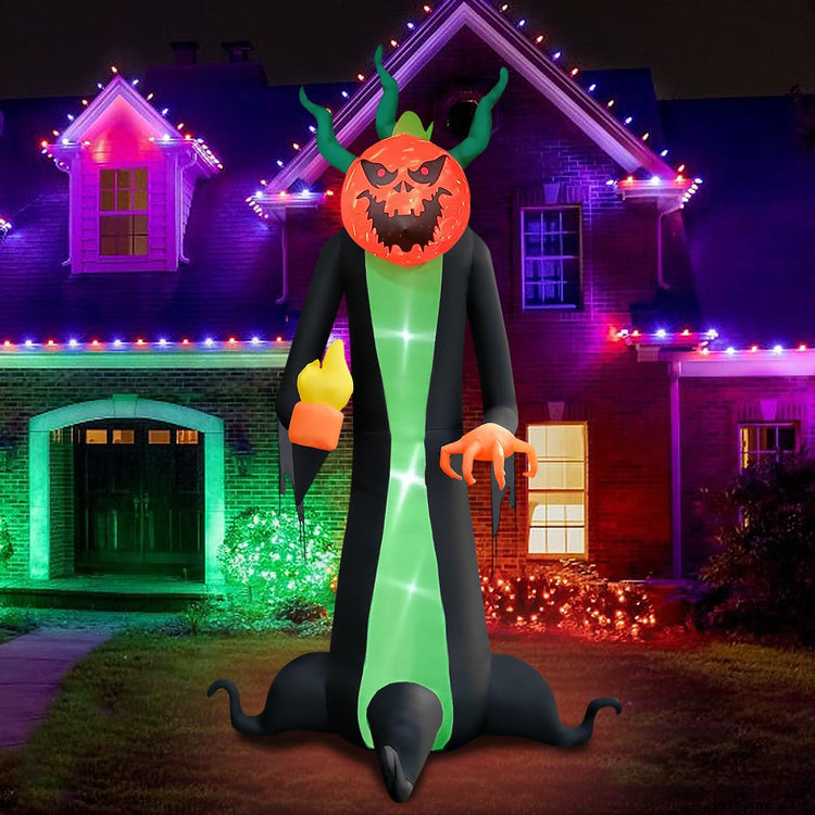 10FT Halloween Inflatable Pumpkin Reaper Decoration