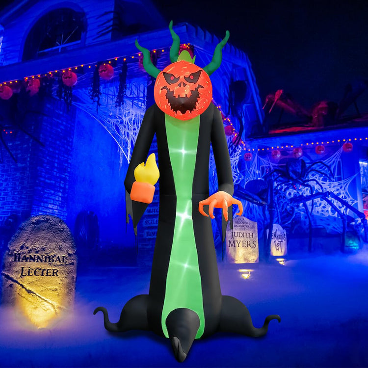 10FT Halloween Inflatable Pumpkin Reaper Decoration