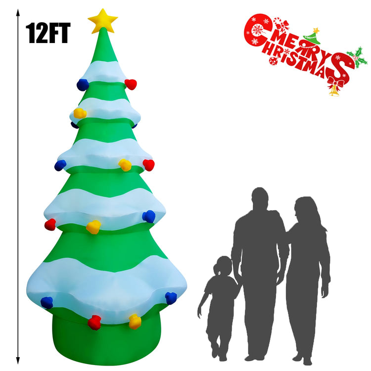 12 FT Giant Inflatable Christmas Tree Xmas Decoration