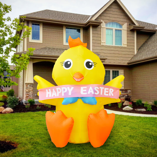 4 Ft Seasonblow Inflatable Easter Chick