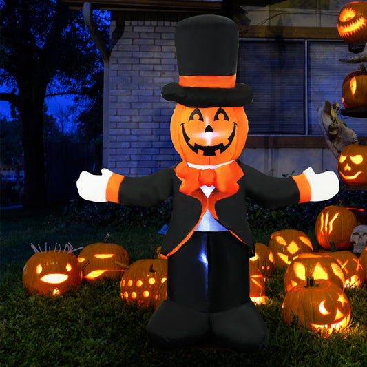 4 Ft Seasonblow Inflatable Halloween Gentleman Pumpkin Man