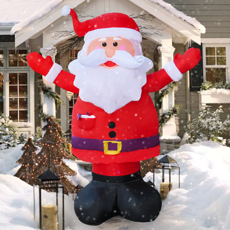8 Ft Seasonblow Inflatable Christmas Raise Hands Old Man