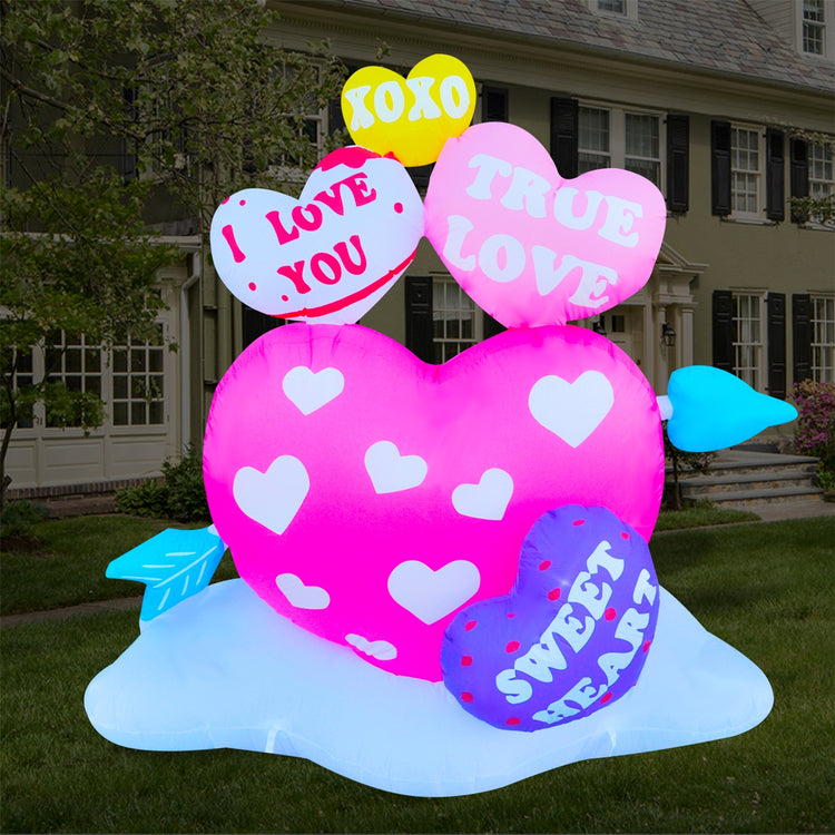 6Ft SeasonBlow Inflatable Valentine's Day Heart.