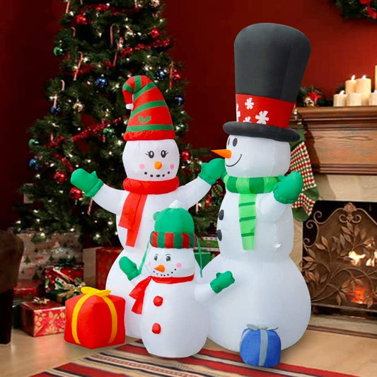 6Ft SeasonBlow Inflatable Christmas Snowman Family