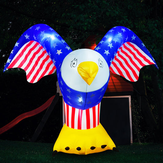 7.5Ft SeasonBlow Inflatable Independence Day Winged Eagle.