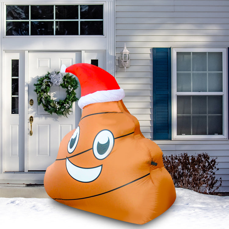 5Ft Seasonblow Inflatable Christmas Poop