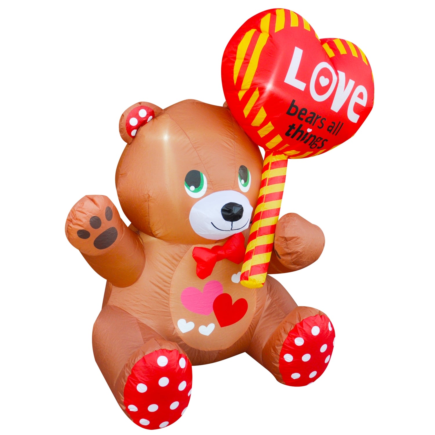 4Ft SeasonBlow Inflatable Valentine's Day Balloon Love Bear.
