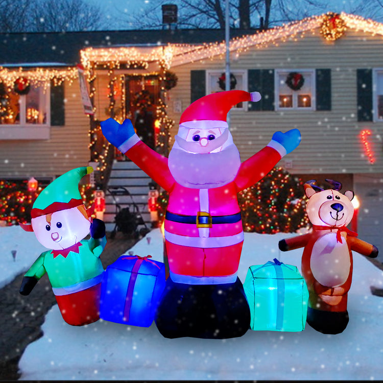 7Ft Seasonblow Inflatable Christmas Gift Set