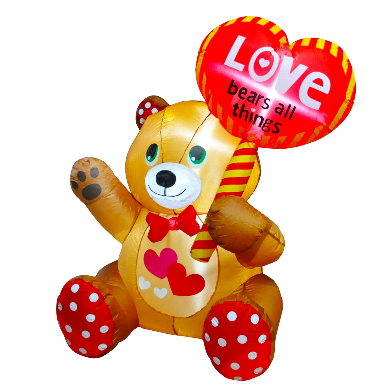 4Ft SeasonBlow Inflatable Valentine's Day Balloon Love Bear.