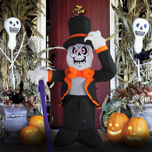 4 Ft Seasonblow Inflatable Halloween Gentleman Ghost