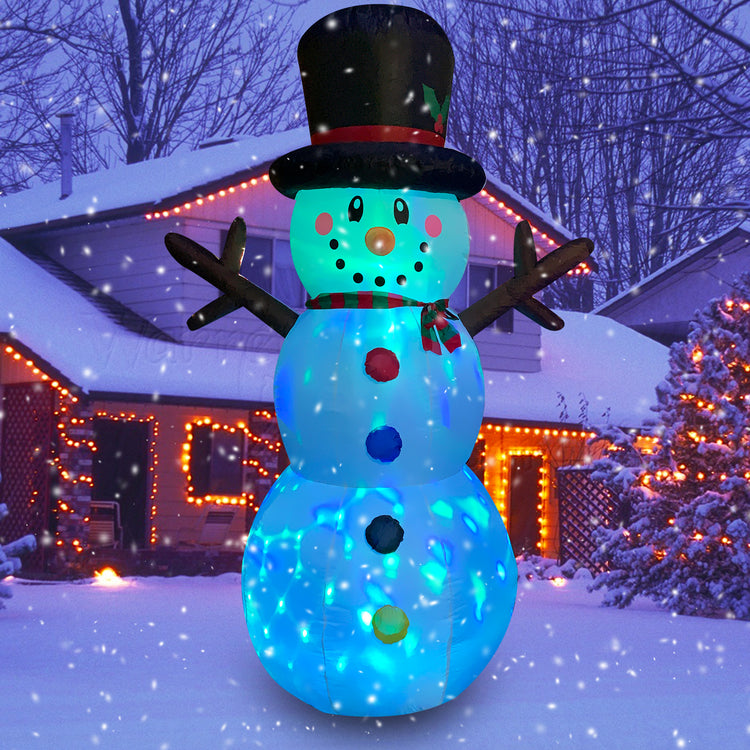 8Ft SeasonBlow Inflatable Christmas Glitter Snowman