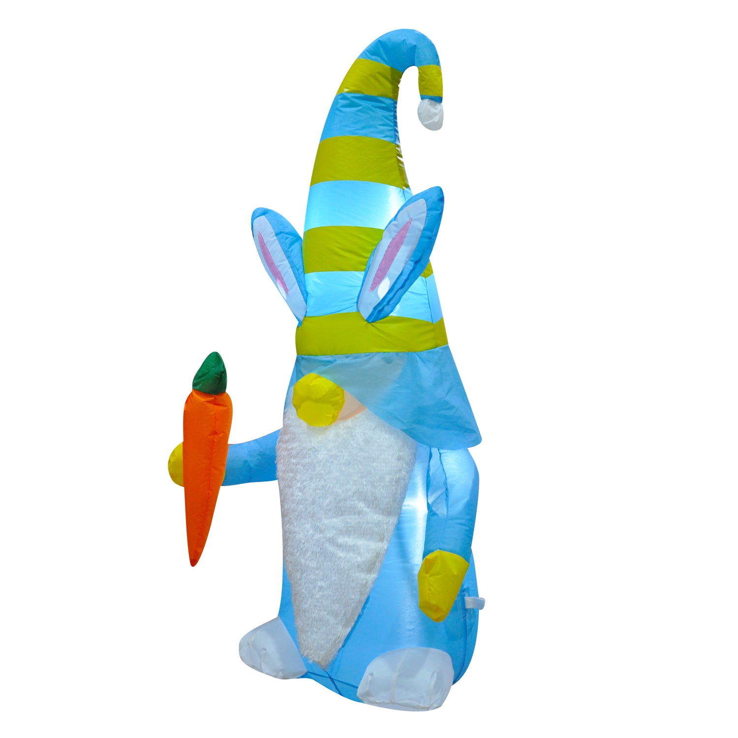 4ft Seasonblow Inflatable Easter Blue Swedish Gnome Decoration.