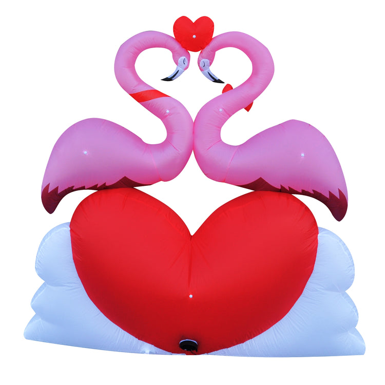 SeasonBlow 6Ft Inflatable Valentine's Day Love Flamingo.
