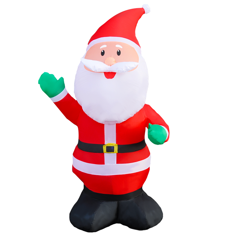 6Ft Seasonblow Inflatable Christmas Green Glove Santa Claus