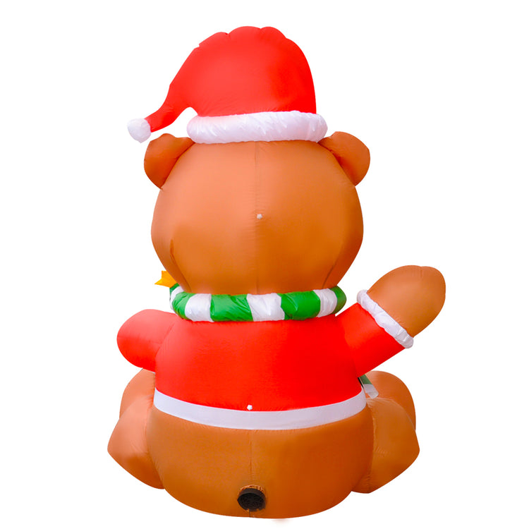 6Ft SeasonBlow Inflatable Christmas Teddy Bear
