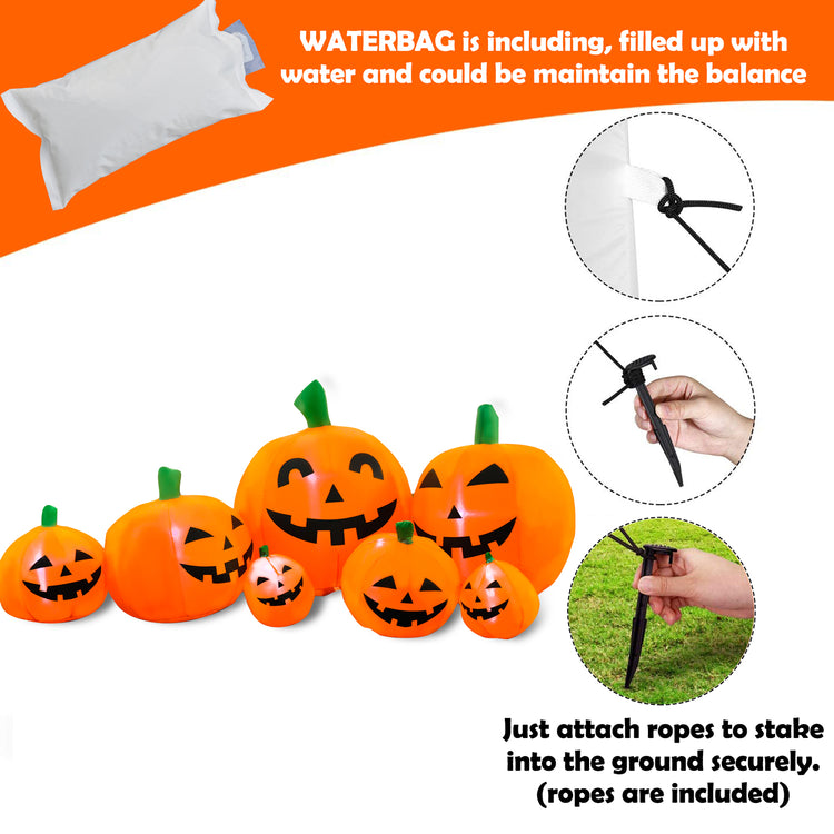 10 Ft Seasonblow Halloween Inflatable Pumpkin Combo
