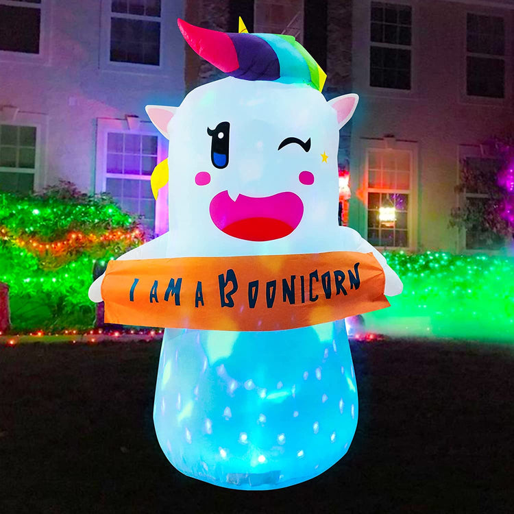5ft Seasonblow Inflatable Halloween Cute Boonicorn Decoration