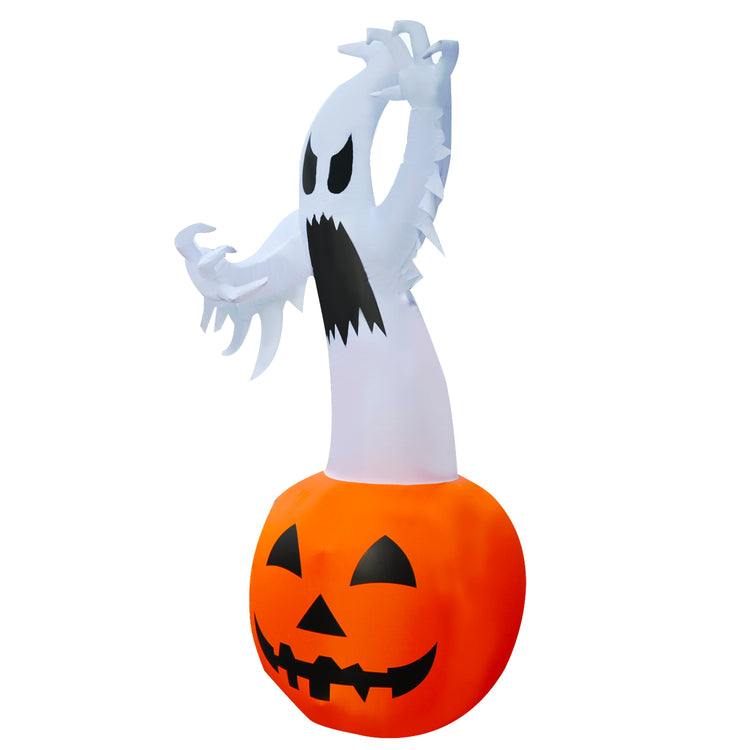 6Ft Seasonblow Halloween Inflatable Pumpkin Ghost