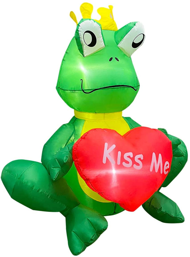 5ft Inflatable Valentine Cute Frog Decoration