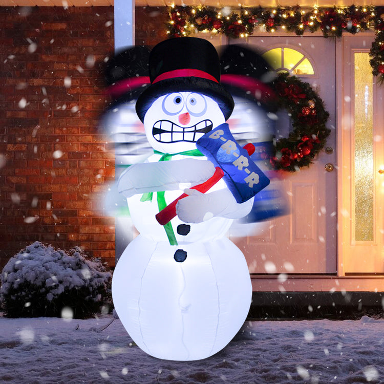 6Ft Seasonblow Inflatable Christmas Jitter Snowman