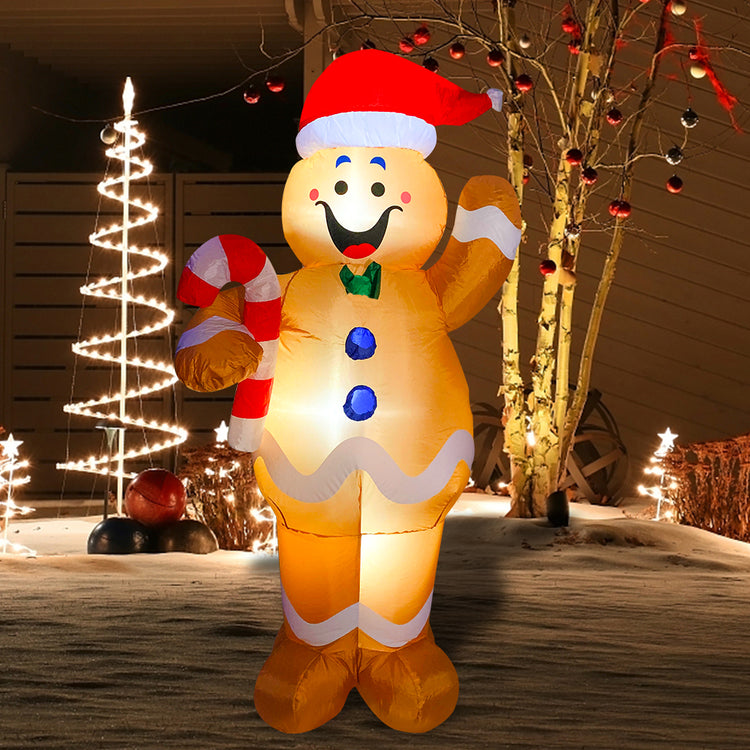 5Ft Seasonblow Inflatable Christmas Gingerbread Man