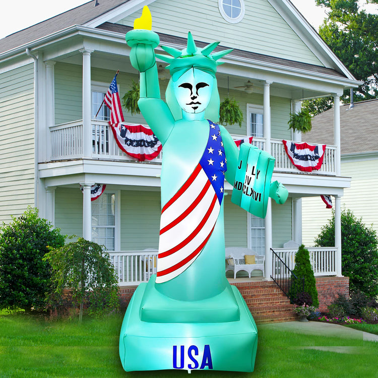 8 Ft Seasonblow Inflatable Independence Day Statue of Liberty