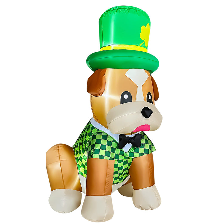 5Ft SeasonBlow Inflatable Saint Patrick's Day Clover Dog